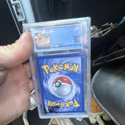 CGC 9 Team Rocket's Meowth Black Star Promo #18 2000 English Holo Pokemon League - Image 2
