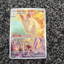 Pokemon Card Rapidash 189/182 Destined Rivals Illustration Rare Near Mint TCG - Image 1
