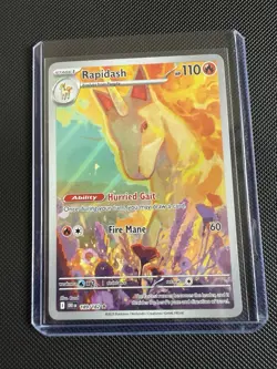 Pokemon TCG Rapidash Illustration Rare Card Destined Rivals Series 189/182 - Image 1