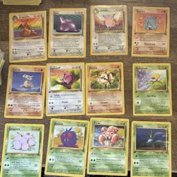 Pokemon TCG English 1999 Base Set 12-Card Lot WOTC - Image 1