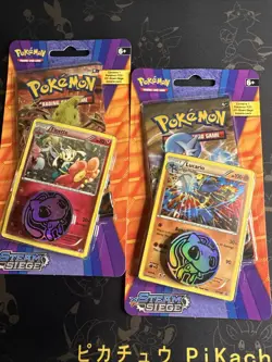 POKEMON XY STEAM SIEGE BLISTER BOOSTER PACK - LUCARIO & FLOETTE New - Image 1