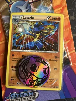 POKEMON XY STEAM SIEGE BLISTER BOOSTER PACK - LUCARIO & FLOETTE New - Image 2