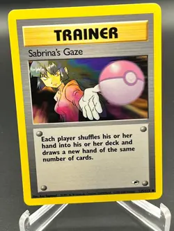 Pokemon Sabrina's Gaze 125/132 Gym Heroes Ken Sugimori NM - Image 1