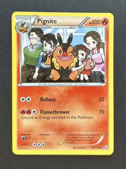 Pokemon Card Pignite LP Legendary Treasures 26/113 - Image 1