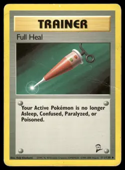 FULL HEAL - 82/102 Uncommon Base Set Unlimited Pokemon HP - Image 1