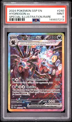 2024 POKEMON SSP EN-SURGING SPARKS SPECIAL ILLUSTRATION RARE HYDREIGON EX PSA 9 - Image 1