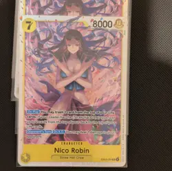 One Piece Card Game Nico Robin EB03-055 EB03 SR 4-Card Lot Parallel Foil English - Image 3