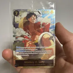 CARTE ONE PIECE - PROMO P-075 MONKEY D. LUFFY JAPAN EXPO 2026 PROMO GOLD FOIL FR - Image 1