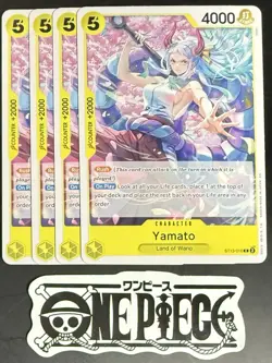 4x One Piece ST13-016 C Yamato - English - Regular - Playset - ST28 - NM/M - Image 1