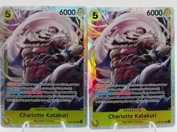 2x Charlotte Katakuri One Piece ST-20 Starter Deck ST20-001 SR NM - Image 1