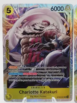 2x Charlotte Katakuri One Piece ST-20 Starter Deck ST20-001 SR NM - Image 2