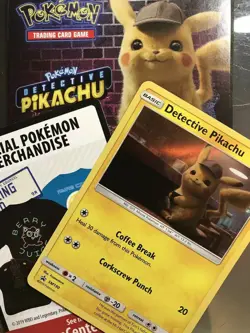 Detective Pikachu Movie 2019 Promo 2 Card Pack SM190 Pokemon New Sealed - Image 2