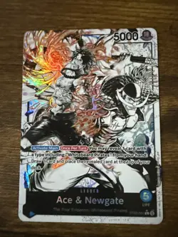 ST22-001 Ace & Newgate (Alt Art) ONE PIECE Card TCG NM English - Image 1