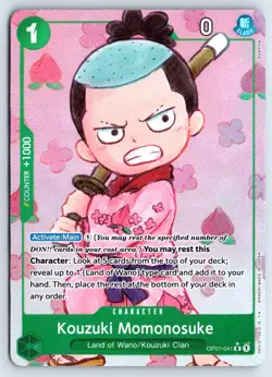 Kouzuki Momonosuke (Alternate Art) OP01-041 One Piece Premium Booster NM - Image 1