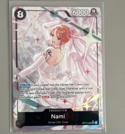 One Piece TCG Wedding Dress Nami OP15-086 Super Rare Alt Art Foil - Image 1