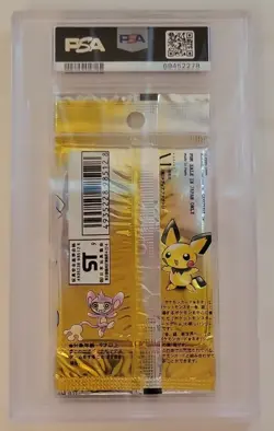 2000 Nintendo Pokemon Neo Genesis Japanese Foil Sealed Pack PSA 8 NM-MT - Image 2