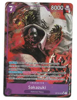 One Piece TCG Sakazuki (Alternate Art) OP16-065 The Time of Battle - Image 1