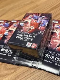 One Piece OP-16 The Time Of Battle 6* Sleeved Booster Packs & 1 Double Pack Set - Image 3