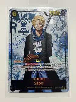 One Piece TCG Carrying on His Will - Sabo OP13-120 SEC Alt Art Parallel - NM - Image 1