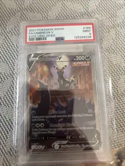 Pokemon Umbreon V (2021) Evolving Skies 189/203 Ultra Rare Holo PSA 9 - Image 2