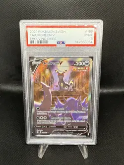 Pokemon TCG Umbreon V Evolving Skies 189/203 Alt Art PSA 9 - Image 1