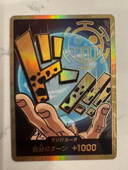 One Piece - TOURNAMENT LEGAL DON!! CARD TRAFALGAR LAW GOLD JAPANESE - US SELLER - Image 1