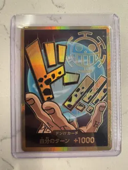 One Piece - TOURNAMENT LEGAL DON!! CARD TRAFALGAR LAW GOLD JAPANESE - US SELLER - Image 3