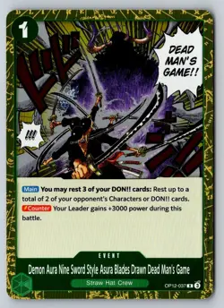 Demon Aura Nine Sword Style Asura Blades Drawn Dead Man's Game OP12-037 - Image 1