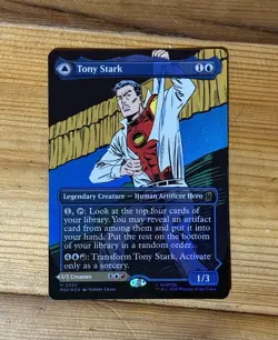 MTG Marvel Super Heroes Tony Stark / The Invincible Iron Man Borderless Foil - Image 2