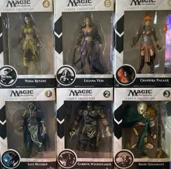 Magic The Gathering Series One Legacy Collection Set of 6 Figures - Image 1