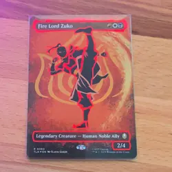 Fire Lord Zuko Borderless Neon Ink Foil (360) - Avatar: The Last Airbender MTG - Image 1