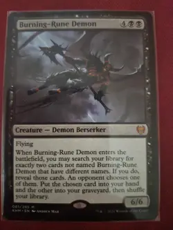 Burning-Rune Demon MTG - Image 1