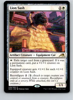 Magic the Gathering Lion Sash Kamigawa: Neon Dynasty MTG Free Shipping! - Image 1