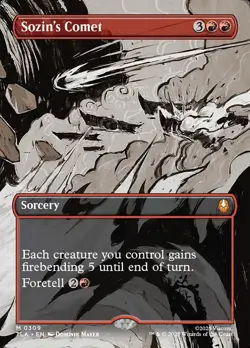 MTG Avatar BORDERLESS SCENE M Sozin's Comet #0309 - Image 1