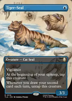 MTG Avatar BORDERLESS FIELD NOTES R Tiger-Seal #0318 - Image 1