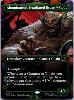 Abomination, Irradiated Brute (Borderless) 511 Commander: Marvel Super Heroes NM - Image 1