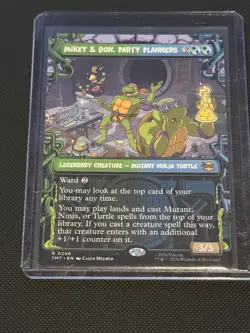 Mikey & Don, Party Planners - 246 - MTG: Teenage Mutant Ninja Turtles Borderless - Image 1