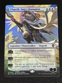 MTG Commander: Bloomburrow Elspeth, Sun's Champion Borderless Foil 0097 Mythic - Image 1
