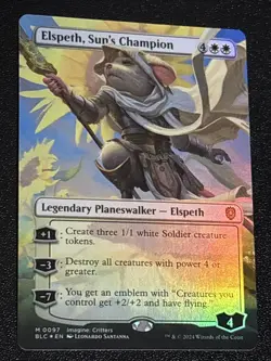 MTG Commander: Bloomburrow Elspeth, Sun's Champion Borderless Foil 0097 Mythic - Image 2