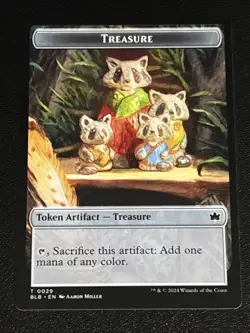 MTG Commander: Bloomburrow Prosperous Bandit/Treasure Double-Sided Token 23/29 - Image 2