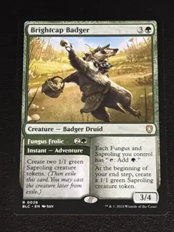 MTG Commander: Bloomburrow Brightcap Badger 0028 Rare - Image 1