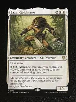 MTG Commander: Bloomburrow Jazal Goldmane 0142 NM Rare - Image 1