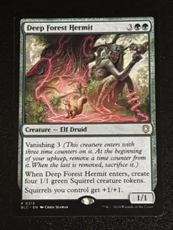 MTG Commander: Bloomburrow Deep Forest Hermit 0213 NM Rare - Image 1