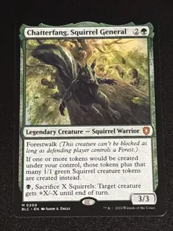 MTG Commander: Bloomburrow Chatterfang, Squirrel General 0209 Mythic - Image 1