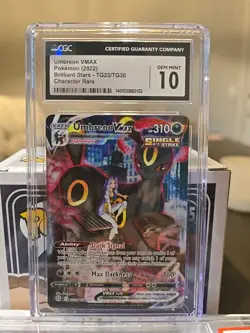 CGC 10 Umbreon VMAX TG23/TG30 Trainer Gallery SWSH Brilliant Stars Pokemon TCG - Image 1