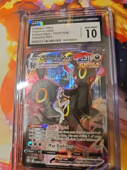 CGC 10 Umbreon VMAX TG23/TG30 Trainer Gallery SWSH Brilliant Stars Pokemon TCG - Image 3