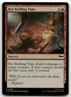 Bot Bashing Time #85 (Foil) (NM) Teenage Mutant Ninja Turtles TMT Magic MTG - Image 1