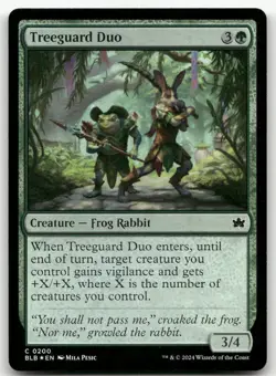 Treeguard Duo #200 (Foil) (NM) Bloomburrow BLB Magic MTG - Image 1
