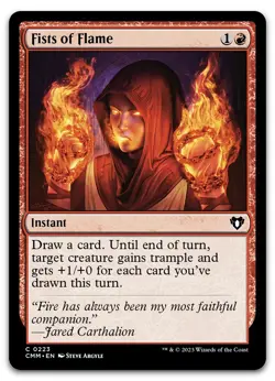 Fists of Flame #223 (NM) Commander Masters CMM Magic MTG - Image 1