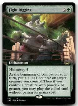 Fight Rigging (Extended Art) #430 (NM) Streets New Capenna SNC Magic MTG - Image 1